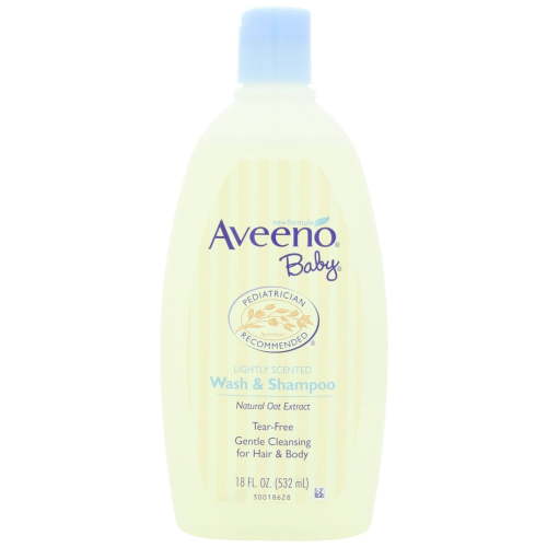 2 Pack Aveeno Baby Wash and Shampoo - 18 oz. Each