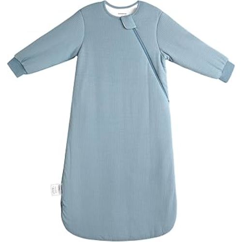 Rayon Made from Bamboo Sleep Sack 6-12 Months Long Sleeve Sleep Sack 1.5 Tog Supersoft Winter Baby Wearable Blanket with 2-Way Zipper Unisex Sleeping Bag for Babies Toddler