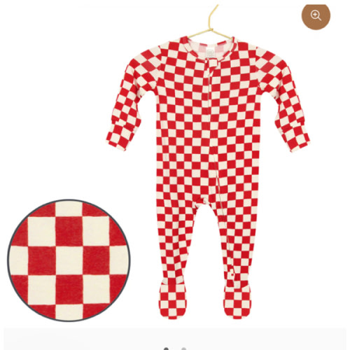 Lou Lou Pjs- Rudy Zipper Footies size 6-12 months