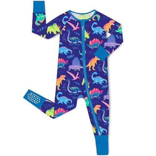 babee Reshinee Bamboo Viscose Baby Convertible Footie Pajama, Sleep & Play Footed Zipper Pajamas for Baby Boys & Girls