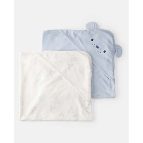 Baby Boy 2-Pack Hooded Towels - Blue | Carter's
