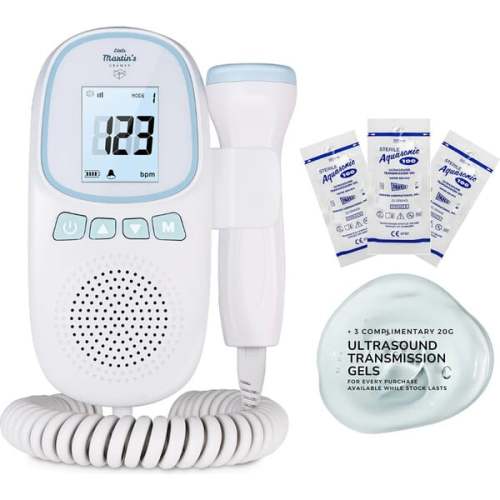 Portable Ultrasound Fetal Doppler: Blue
