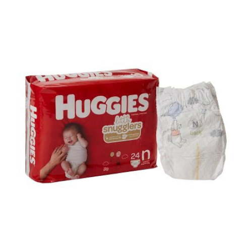 Huggies Little Snugglers Diapers, Heavy Absorbency, Newborn (Up to 10 Pounds), 288 Count