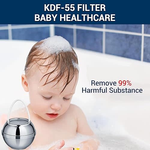 Beati Faucet Bath Filter for Tub - Kinder Water Filter for Bathtub, Hard Water Softener to Remove Lead,Chlorine and Fluoride, Improve Skin, Hair and Nails Condition,Chrome