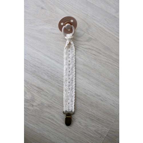 Chantilly Floral Lace Pacifier Clip