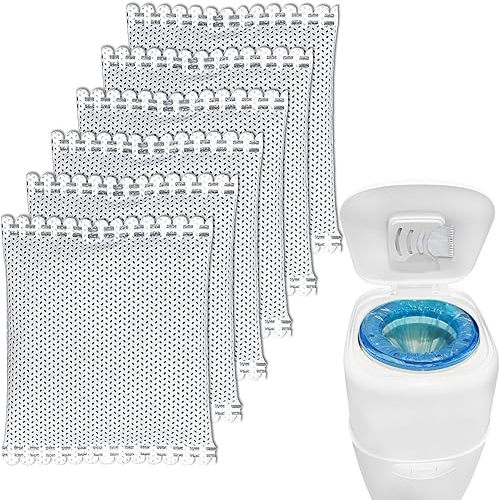 Diaper Pail Deodorizer Odor Absorber Carbon Filter Refill Compatible with Diaper Genie Complete Pail, 6 Pack