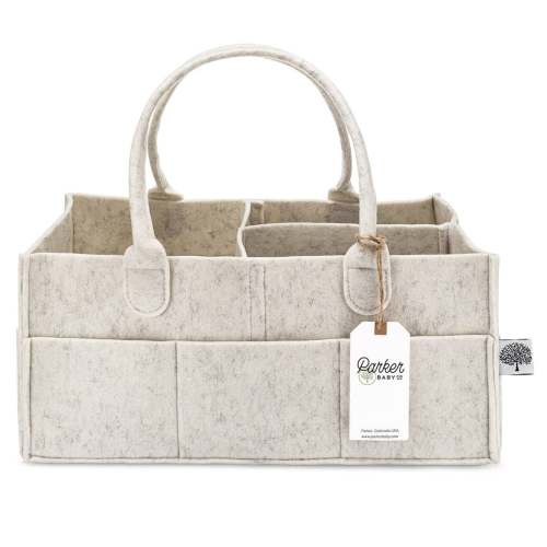 Felt Diaper Caddy Organizer for Baby Essentials | Parker Baby Co.