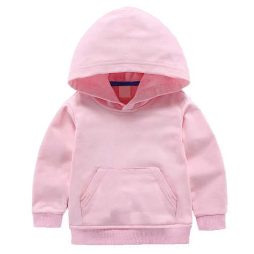 Posijego Toddler Baby Boys Girls Cotton Hoodie Sweatshirt Solid Color Long Sleeve Pullover Soft Casual Top