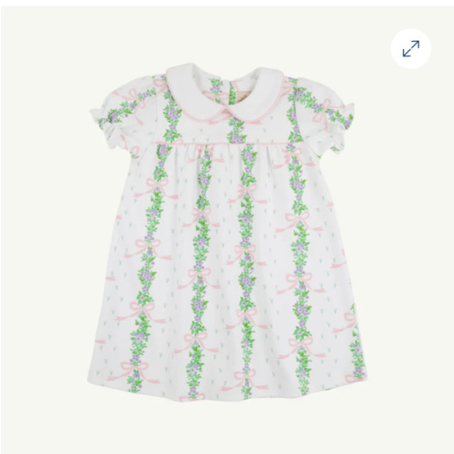 Holly Day Dress - Fincastle Floral & Palm Beach Pink