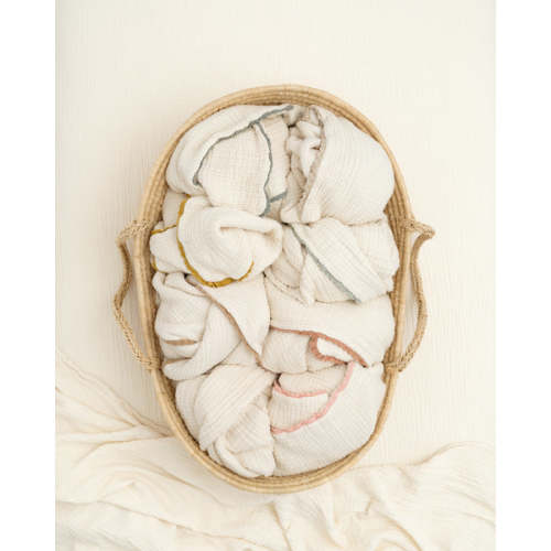 Soft, Heirloom Lace Baby Blanket | Organic Cotton Gauze | Willaby – willaby