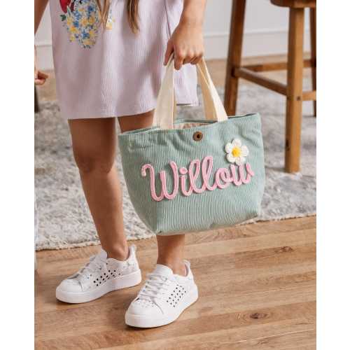 Personalized Name Tote Handbag: Custom Children's Gift,Custom Name Tote Handbag,Baby Shower Gifts, Children's name handbags Back to School