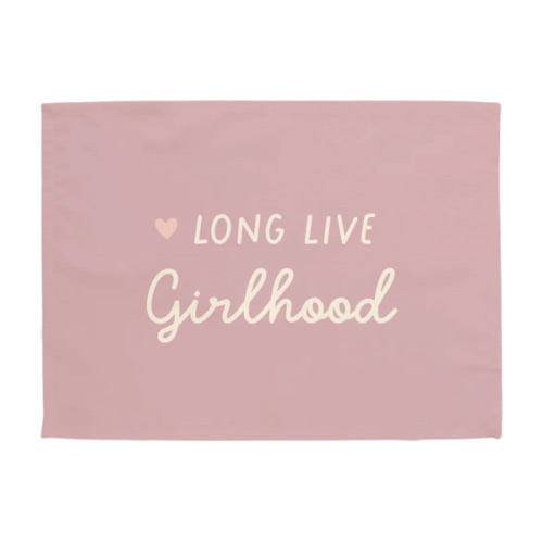 {Lilac & Ivory} Heart Long live Girlhood Banner