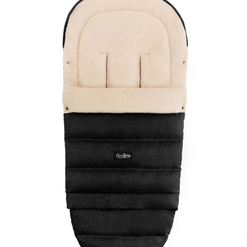 Black Arctic Organic Wool Adjustable Footmuff – Cover Baby LLC