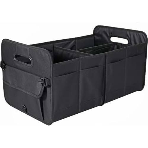 Amazon.com: AOKJOY Car Trunk Organizer Car Storage Organizer Collapsible Multi Compartment Car Organizer Adjustable Straps Car Organizer for SUV(Black)