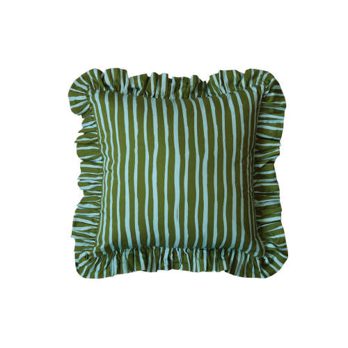 Strokes Ruffle Cushion