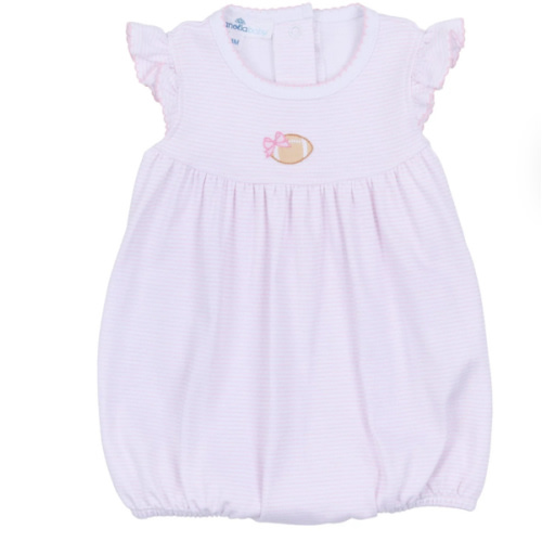 Touchdown Cutie Embroidered Bubble - Pink – Magnolia Baby