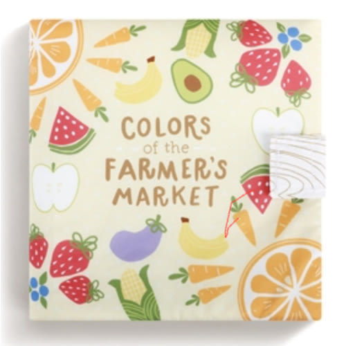 Barnyard Baby Farmer’s Market Plush Baby Book | Demdaco | Stuffed Safari