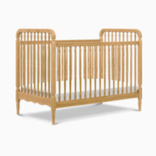Namesake Liberty 3-in-1 Convertible Spindle Crib with Toddler Bed Conversion Kit - Honey