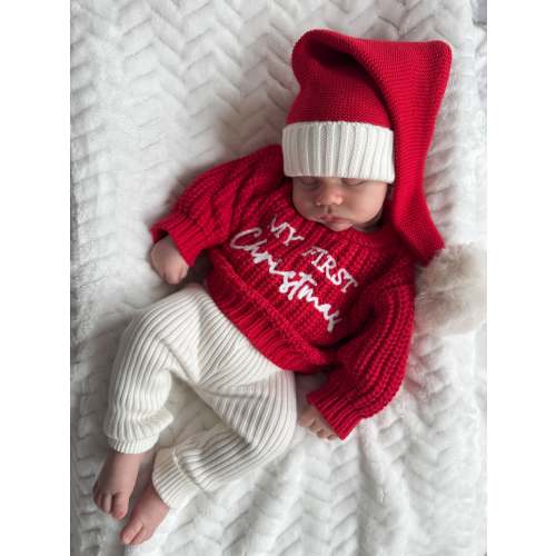 CHUNKY KNIT JUMPER | RED - MY FIRST CHRISTMAS