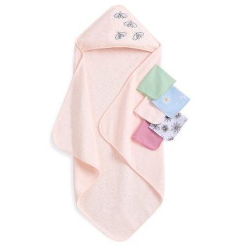 buybuy BABY by Evolur Secret Garden 6 pc Gift Set - Hooded Towel & 5pc Wash Cloths