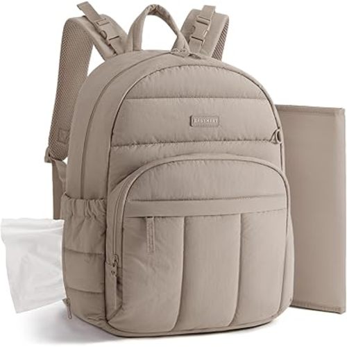 BAGSMART Baby Diaper Bag with Waterproof Pad, Lightweight