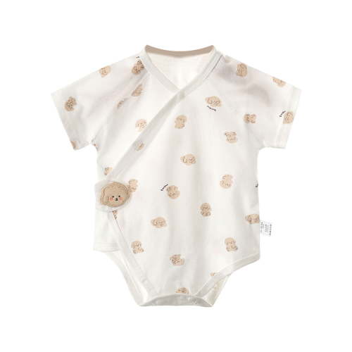 YunPes Baby Side Snap Bodysuit Kimono Onsies Boy Girl Cotton Basic Pattern Bodysuits 4 Month Old Baby Girl