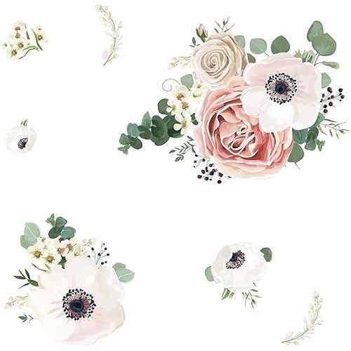 RoomMates RMK3866GM Fresh Floral Peel and Stick Giant Wall Decals