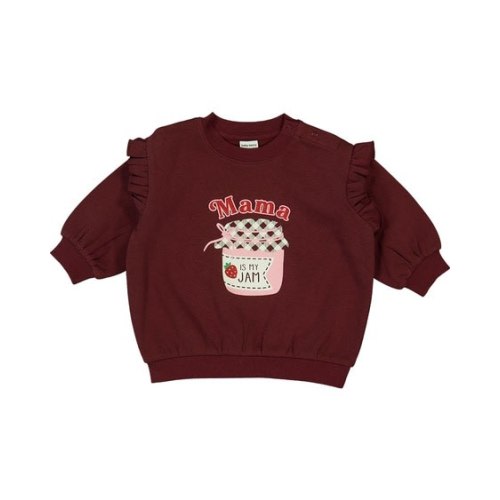 Dark Red Baby Fleece Printed Sweat | Best&Less™ Online