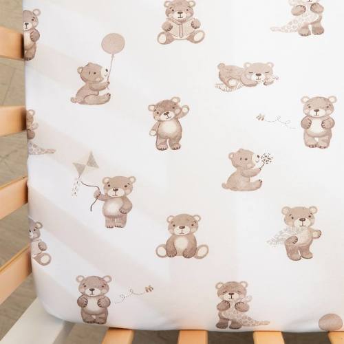 Living Textiles Baby Cotton Jersey Crib Little Geese Sheet