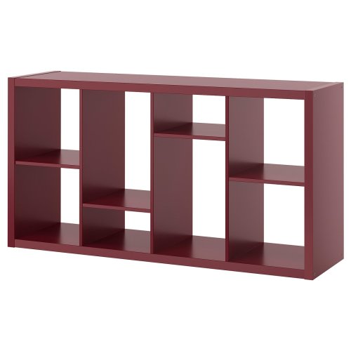 KALLAX Shelf unit - brown-red 57 5/8x15 3/8x30 1/8 "