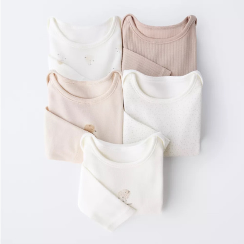 FIVE-PACK OF CHICK BODYSUITS - taupe brown | ZARA United States