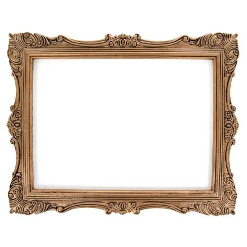 Gold Ornate Rectangle Wood Wall Decor