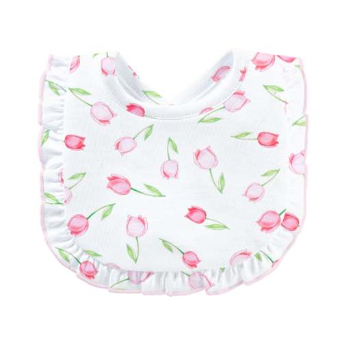 Baby Tulips Bib w/ Ruffle