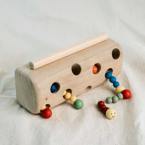 Magnetic Worms Catching Toy: Montessori Fine Motor Skills Game for Toddlers