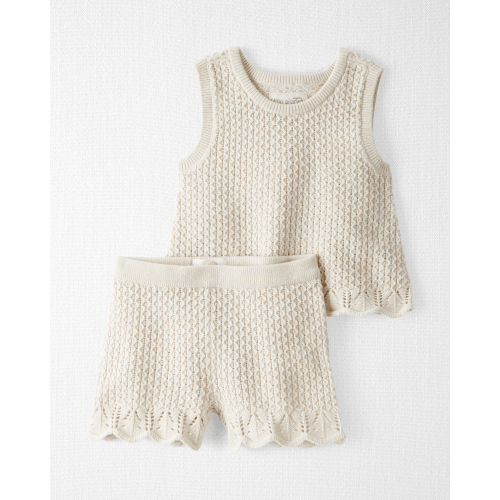 Baby Girl 2-Piece Organic Cotton Sweater Knit Set - Little Planet | Carter's