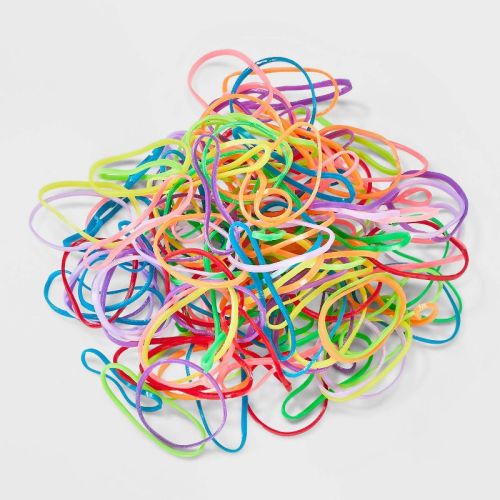 Kids' Mixed Size Polybands - 500ct - Multi-Color Neon - Cat & Jack