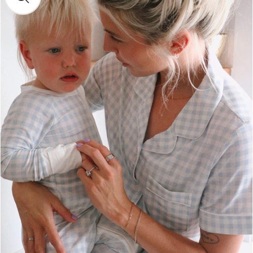 Soft Gingham Pajama Short Set – WINNY