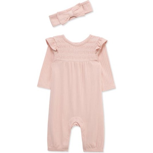 Little Me Ruffle Romper & Headband Set | Nordstromrack