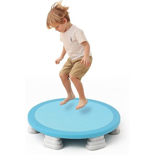 Mini Trampoline for Kids, Bounce Board, Toddlers Trampoline Indoor Outdoor, Sensory Toys, Autism Sensory Products, Baby Jump Toy Recreational