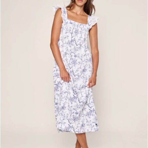 Women's Pima Clara Nightgown in Timeless Toile
