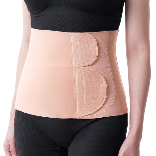 Momcozy Postpartum Belly Band, 3D Abdomen Lifting & Ergonomic Back Support Abdominal Binder for Postpartum