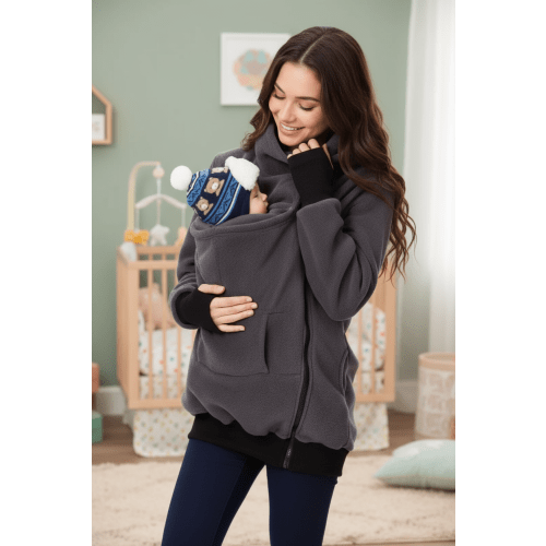 Mama Kangaroo Cashmere Hoodie Baby Carrier