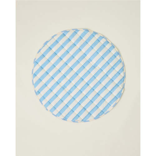 Inside/Outside Play Mat Blue Wide Stripe