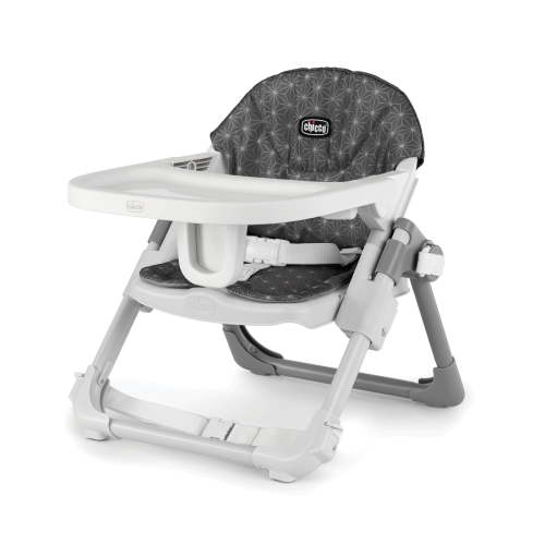 Chicco Take-A-Seat Chair Booster, Floor Seat and Toddler Chair - Grey Star (Grey), New