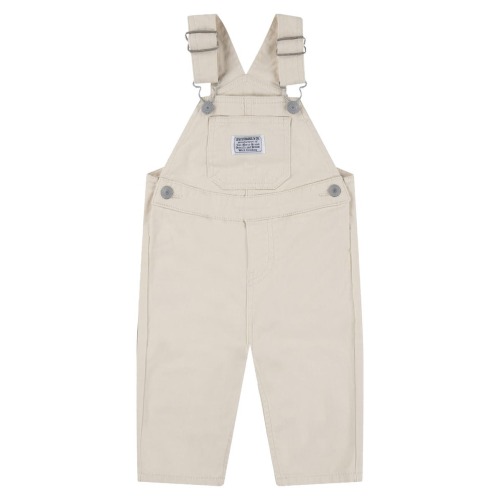 Cotton Stretch Twill Overalls, 12M