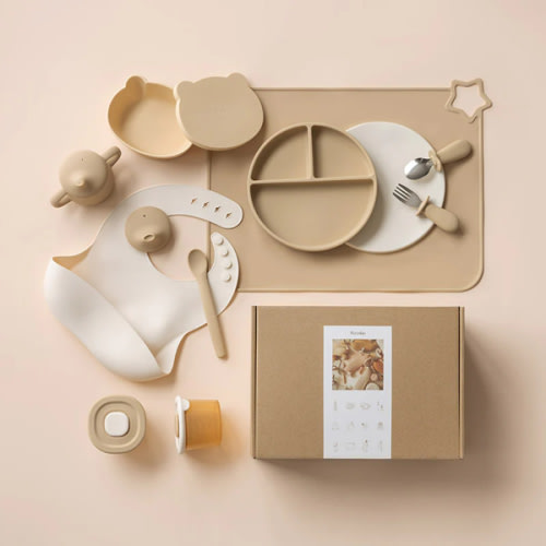 First Bites Gift Set (Croissant/Ivory)