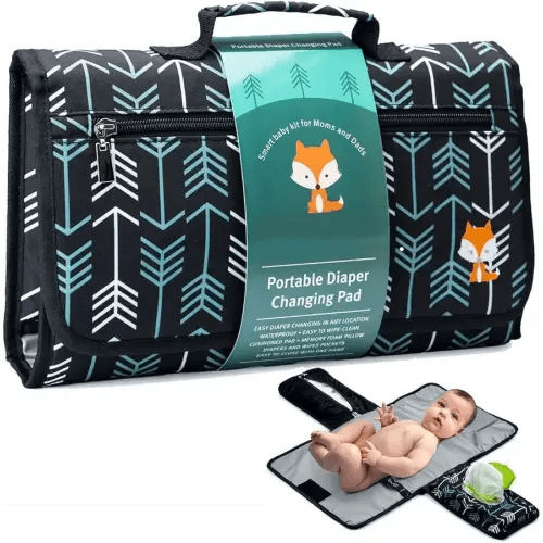 TNTAIAHL Baby Changing Pad,Portable Changing Pad for Baby Diaper Bag or Changing Table Pad,One-Hand Diaper Change Pad,Baby Shower Gifts, Newborn Baby Essentials, Unisex Baby Stuff