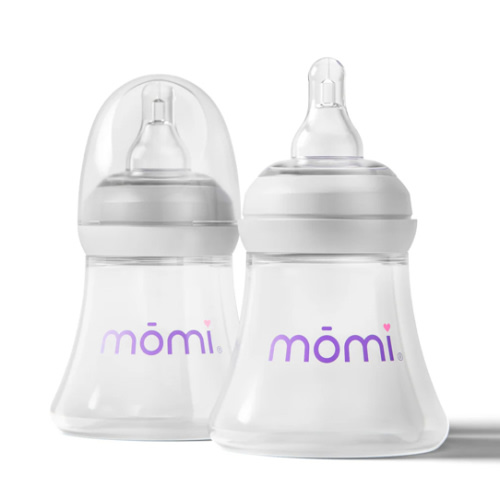 mōmi breast-like bottle, 5oz 2-set glass