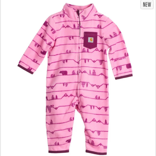 Kids' Long Sleeve Printed Zip-Front Coverall (Baby) | 6M | Carhartt