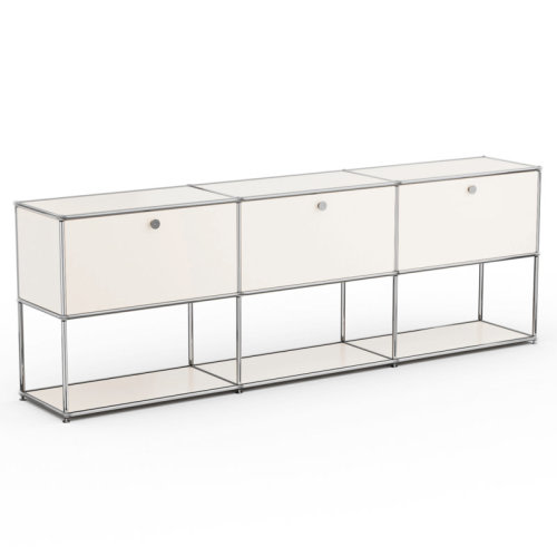 Hokku Designs Modular Metal Accent Cabinet With Adjustable Shelves | Wayfair